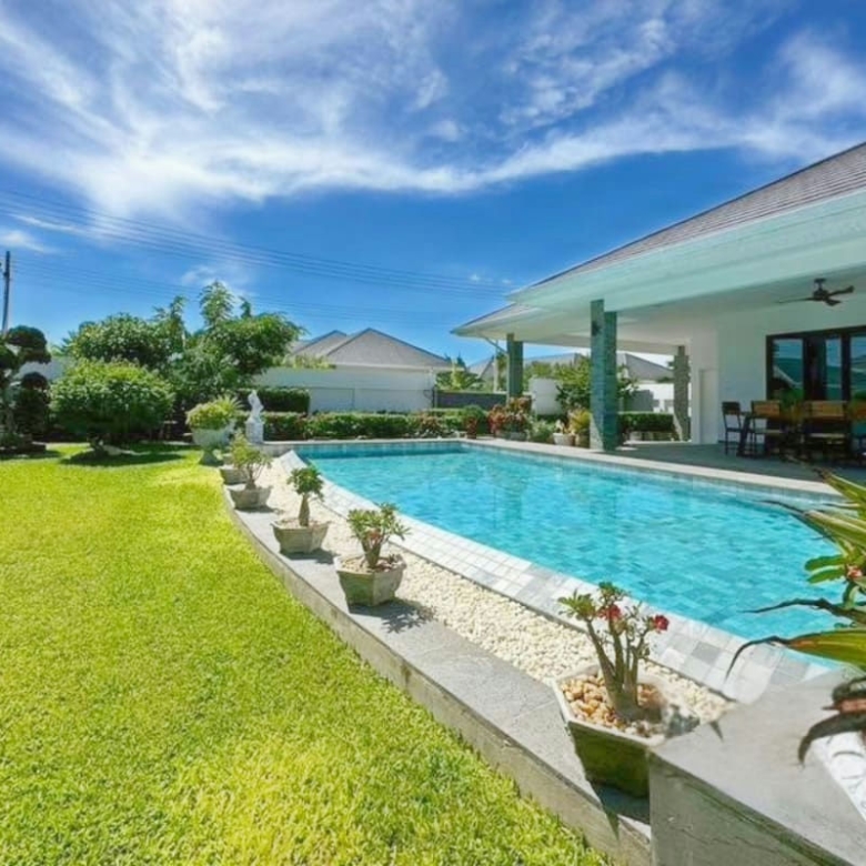 Private Pool Villa with Solar Panels for Rent Near Black Mountain