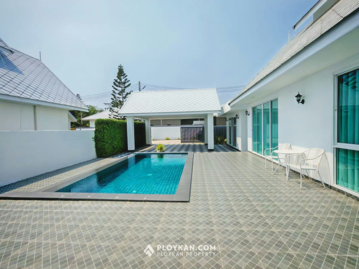 Pool Villa with Guest House for Rent in Thap Tai Hua Hin