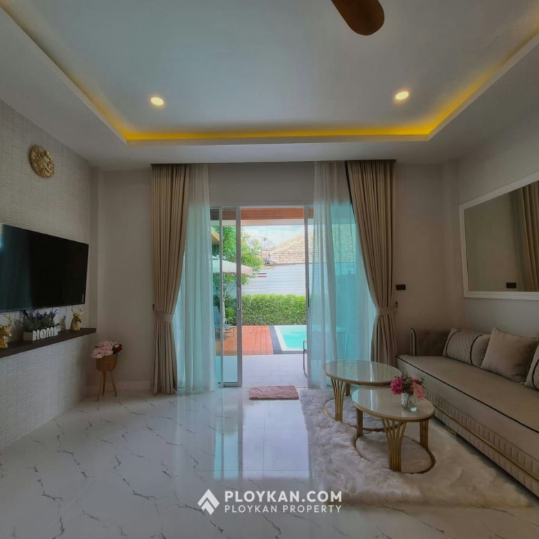 New Detached House with Private Pool for Rent in Wangpong Pranburi