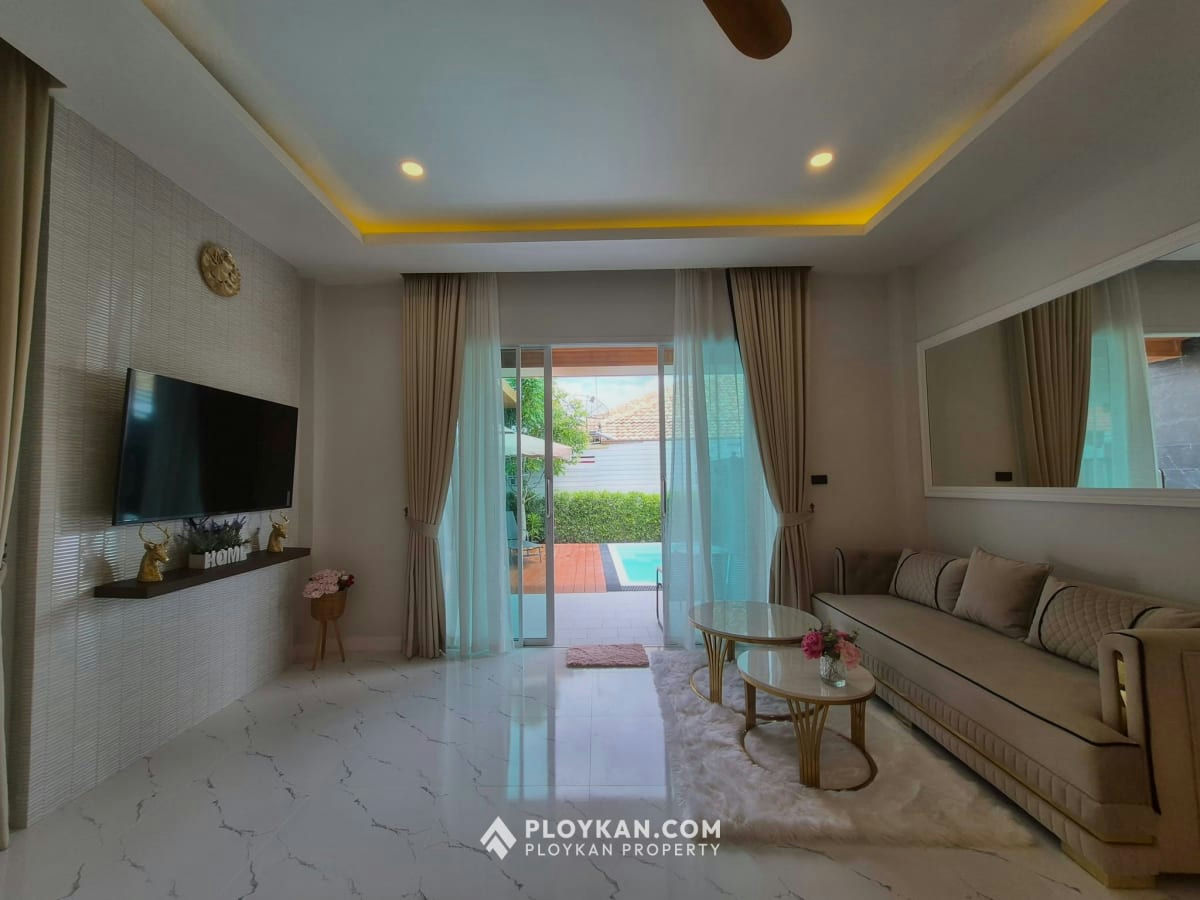 New Detached House with Private Pool for Rent in Wangpong Pranburi