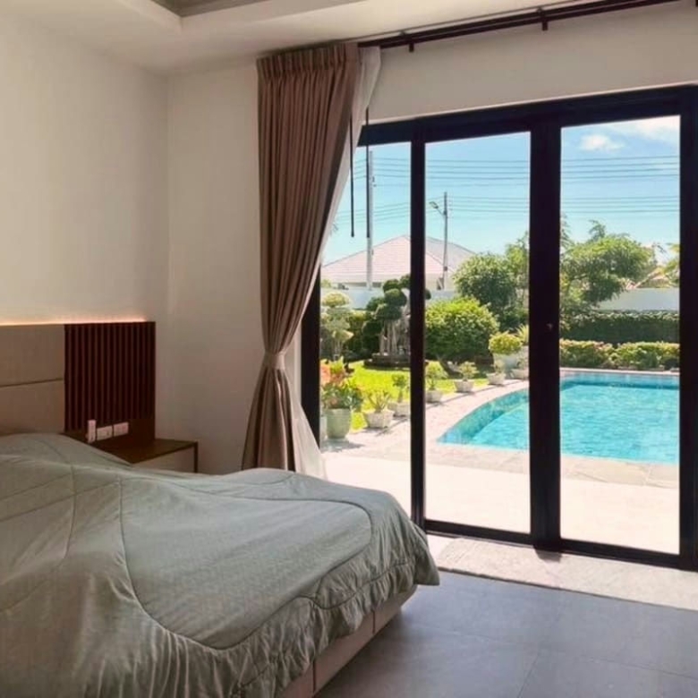 Private Pool Villa with Solar Panels for Rent Near Black Mountain