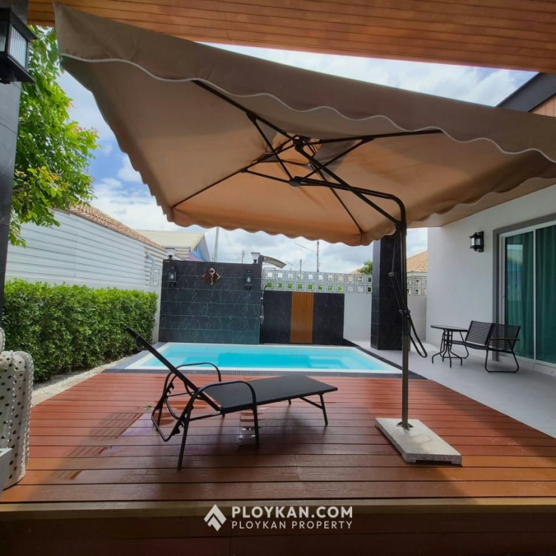 New Detached House with Private Pool for Rent in Wangpong Pranburi