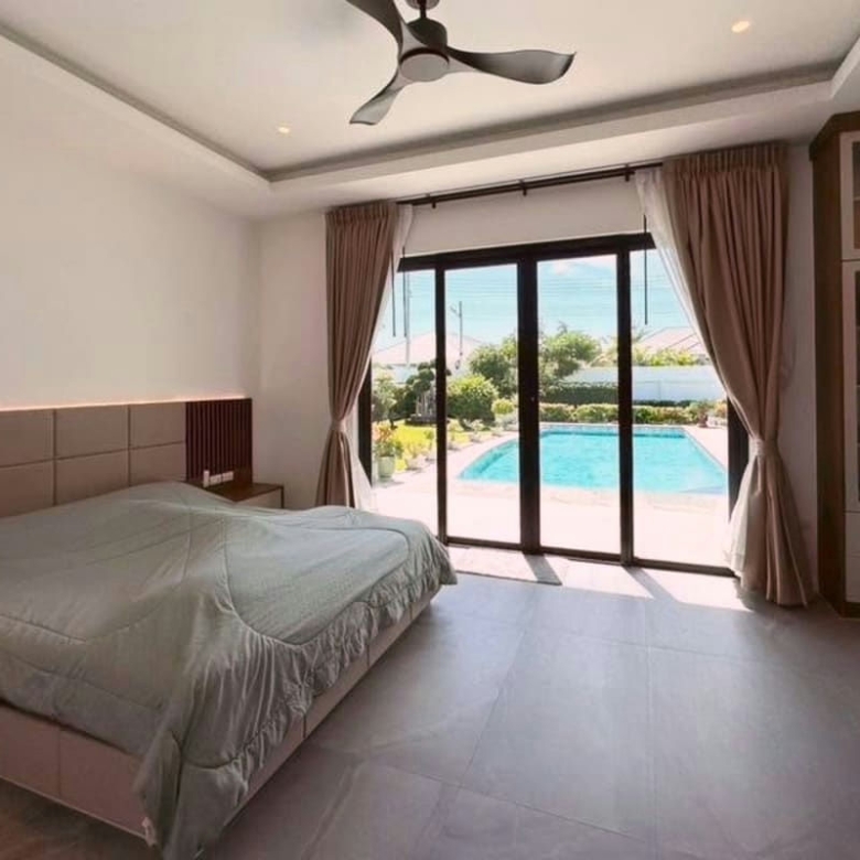 Private Pool Villa with Solar Panels for Rent Near Black Mountain