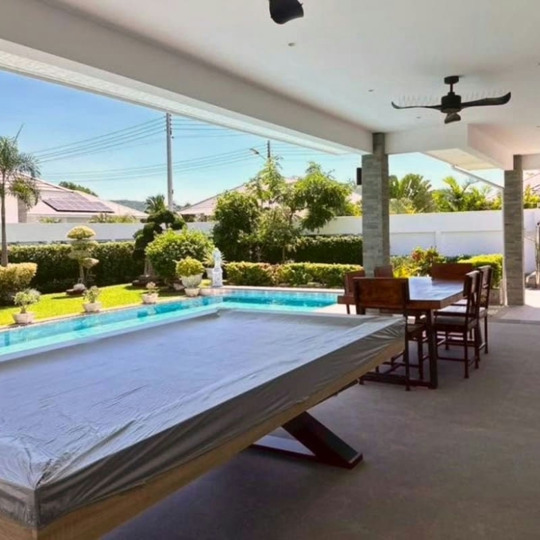 Private Pool Villa with Solar Panels for Rent Near Black Mountain