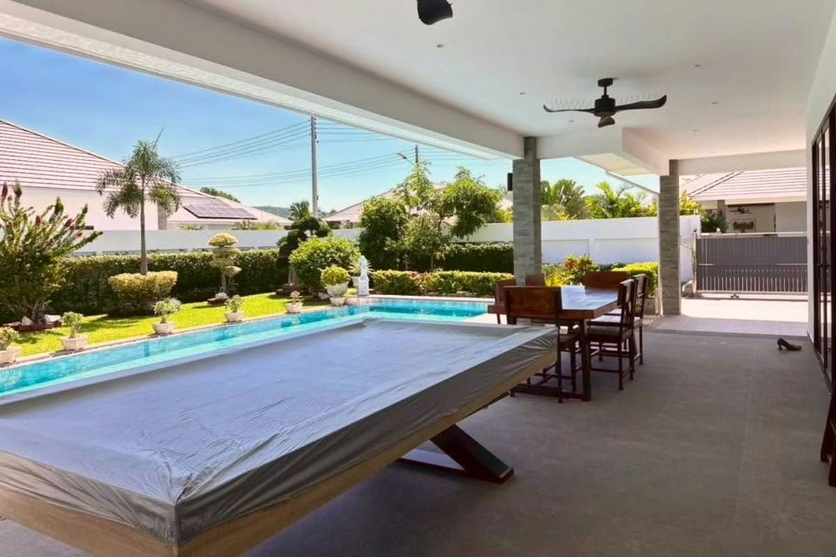 Private Pool Villa with Solar Panels for Rent Near Black Mountain