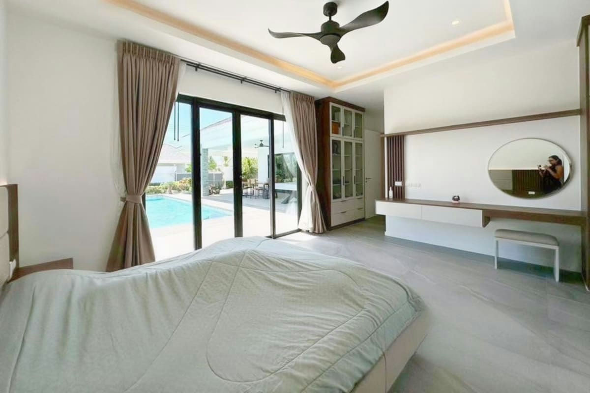 Private Pool Villa with Solar Panels for Rent Near Black Mountain