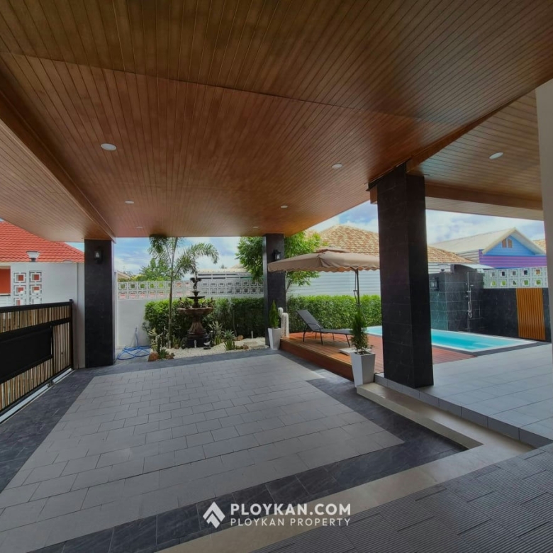 New Detached House with Private Pool for Rent in Wangpong Pranburi