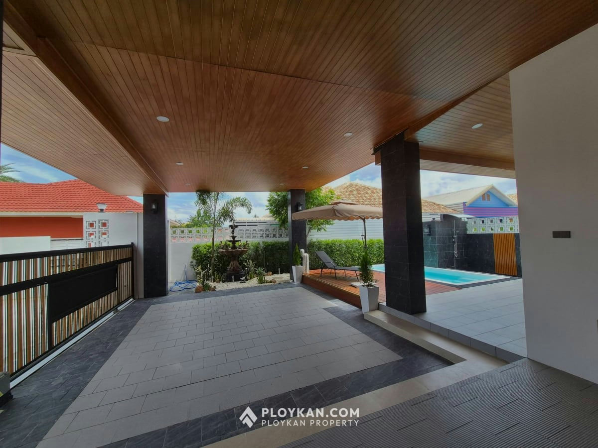 New Detached House with Private Pool for Rent in Wangpong Pranburi