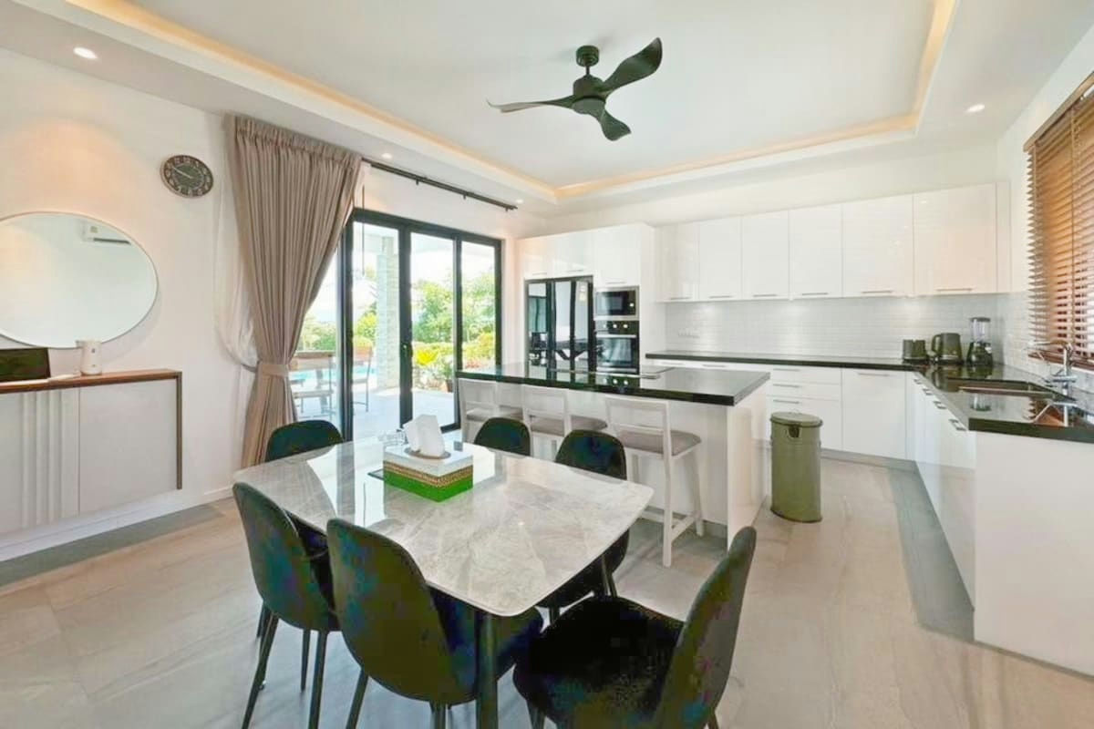 Private Pool Villa with Solar Panels for Rent Near Black Mountain