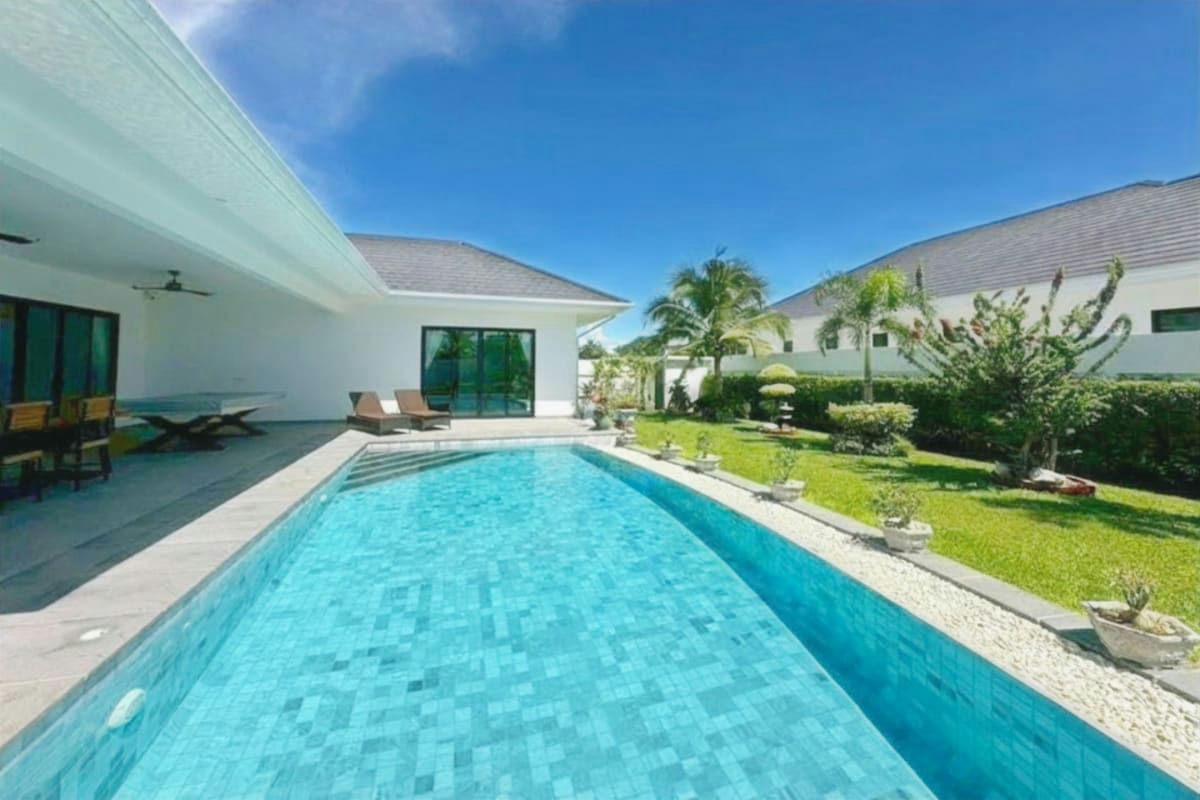 Private Pool Villa with Solar Panels for Rent Near Black Mountain
