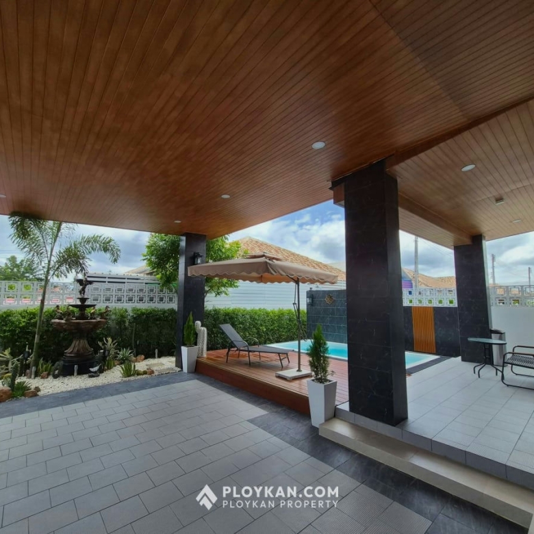 New Detached House with Private Pool for Rent in Wangpong Pranburi