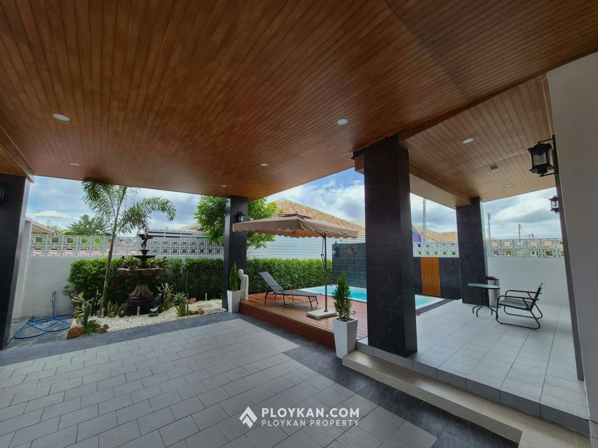 New Detached House with Private Pool for Rent in Wangpong Pranburi