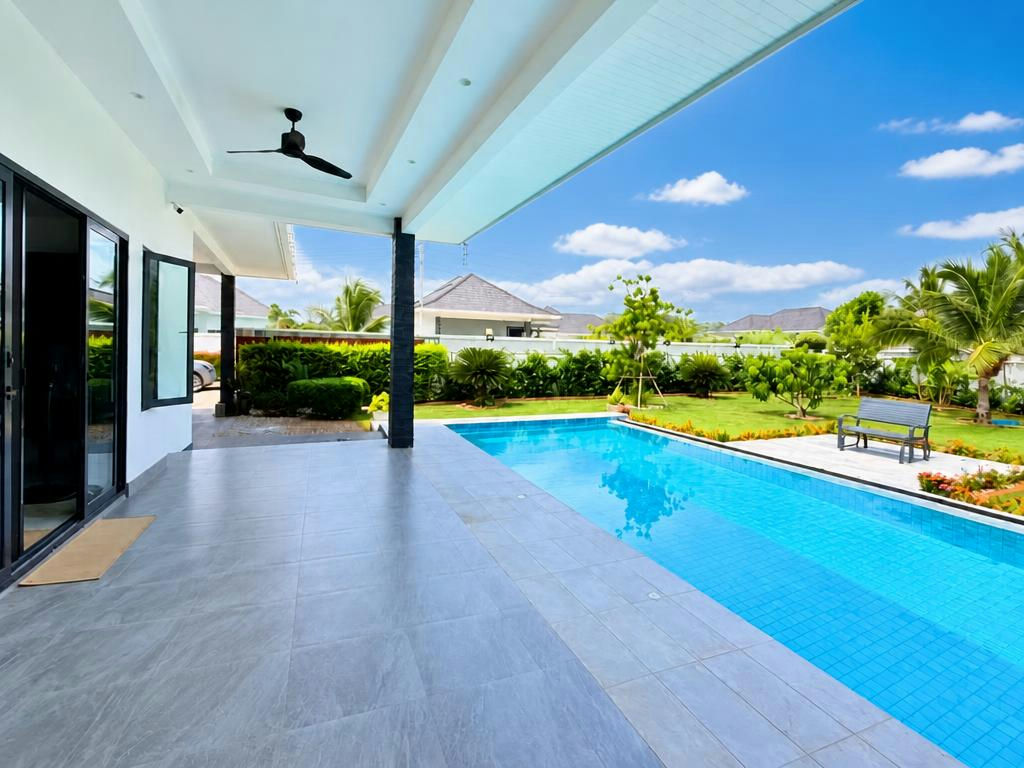 Pet-Friendly Corner Pool Villa for Rent with Large Private Garden
