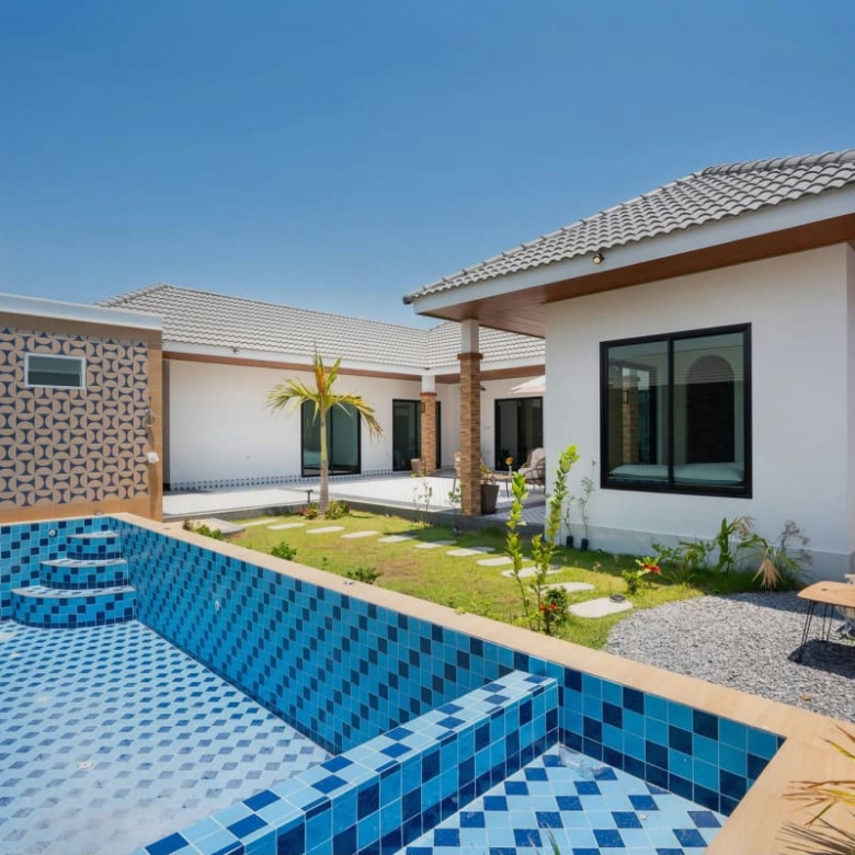3 Bedroom Pool Villa for Rent in Hua Hin, Mon Mai Area, Hin Lek Fai