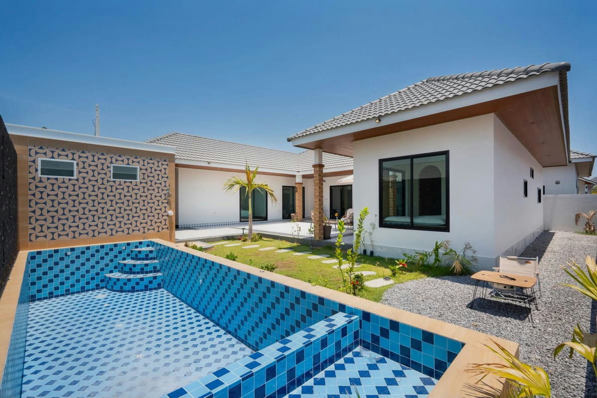 3 Bedroom Pool Villa for Rent in Hua Hin, Mon Mai Area, Hin Lek Fai