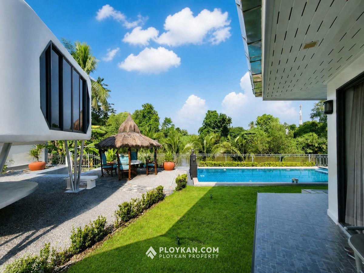 Private Riverside 3-Bedroom Pool Villa in Pranburi for Sale