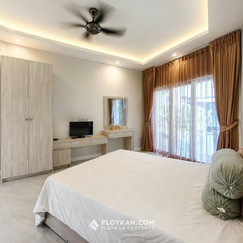 Private Riverside 3-Bedroom Pool Villa in Pranburi for Sale