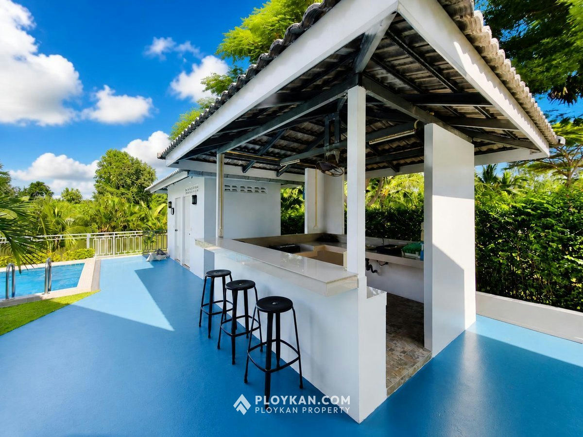 Private Riverside 3-Bedroom Pool Villa in Pranburi for Sale