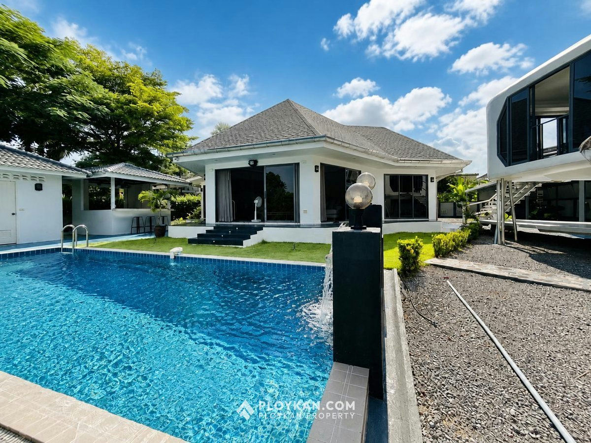 Private Riverside 3-Bedroom Pool Villa in Pranburi for Sale