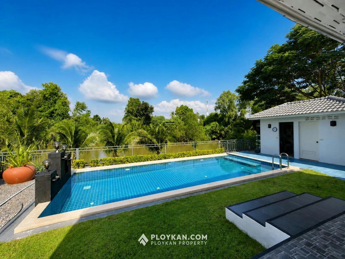 Private Riverside 3-Bedroom Pool Villa in Pranburi for Sale