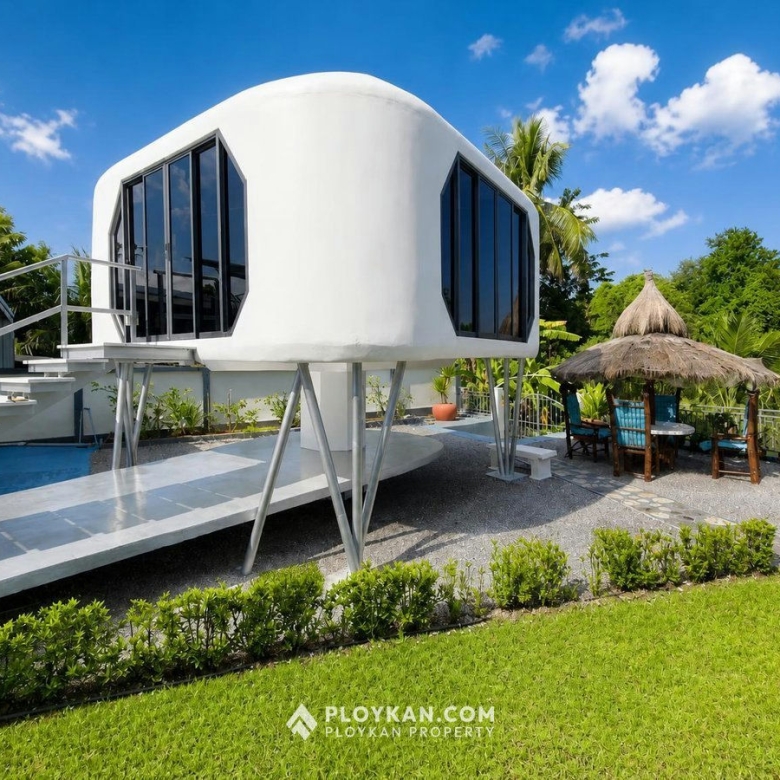 Private Riverside 3-Bedroom Pool Villa in Pranburi for Sale