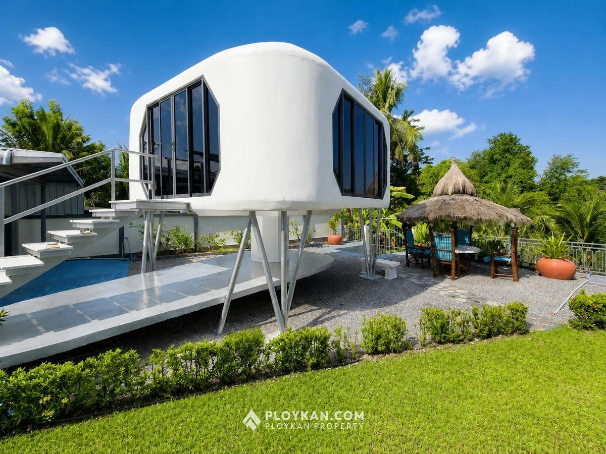 Private Riverside 3-Bedroom Pool Villa in Pranburi for Sale