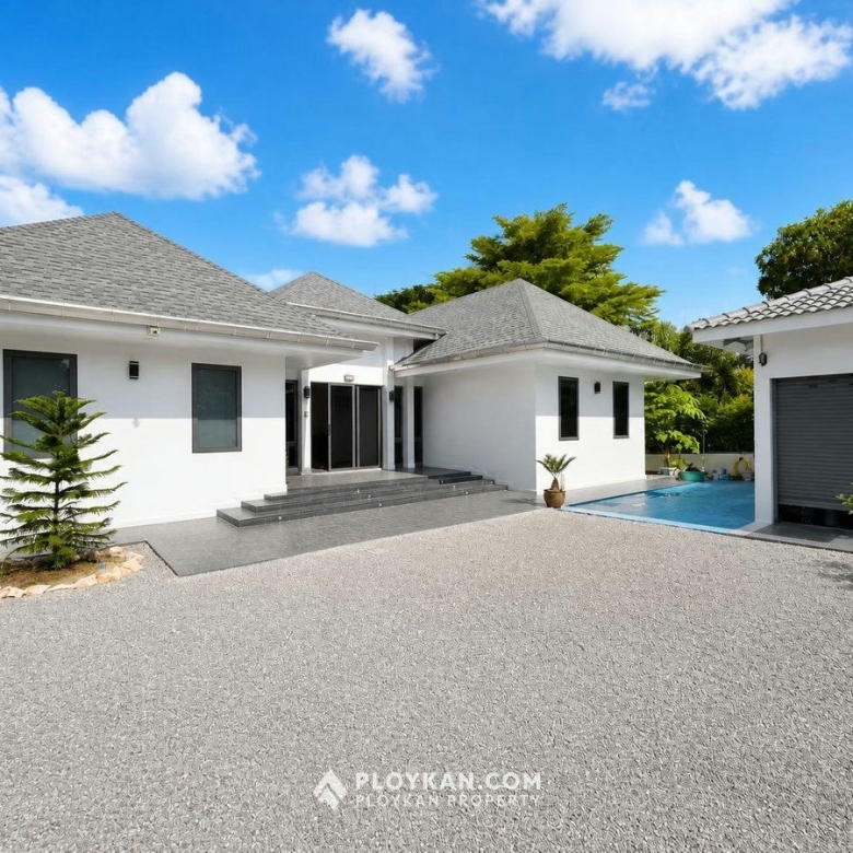 Private Riverside 3-Bedroom Pool Villa in Pranburi for Sale